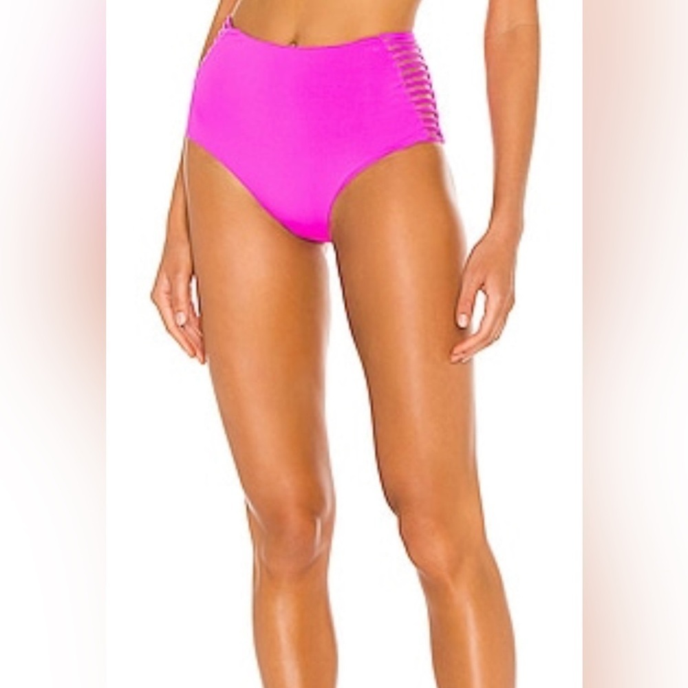 L*Space Harrington Bitsy Bikini Bottom In Bright Fuchsia